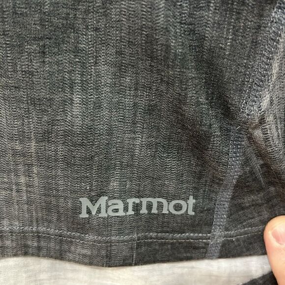 Marmot Women Gray Storm Size L‎ Logan Hiking T-shirt BIN C - Picture 2 of 3
